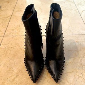 Christian Louboutin black booties!
